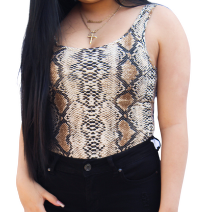 Snake Print Bodysuit